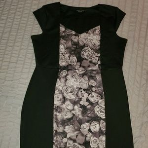 Black & white flower dress